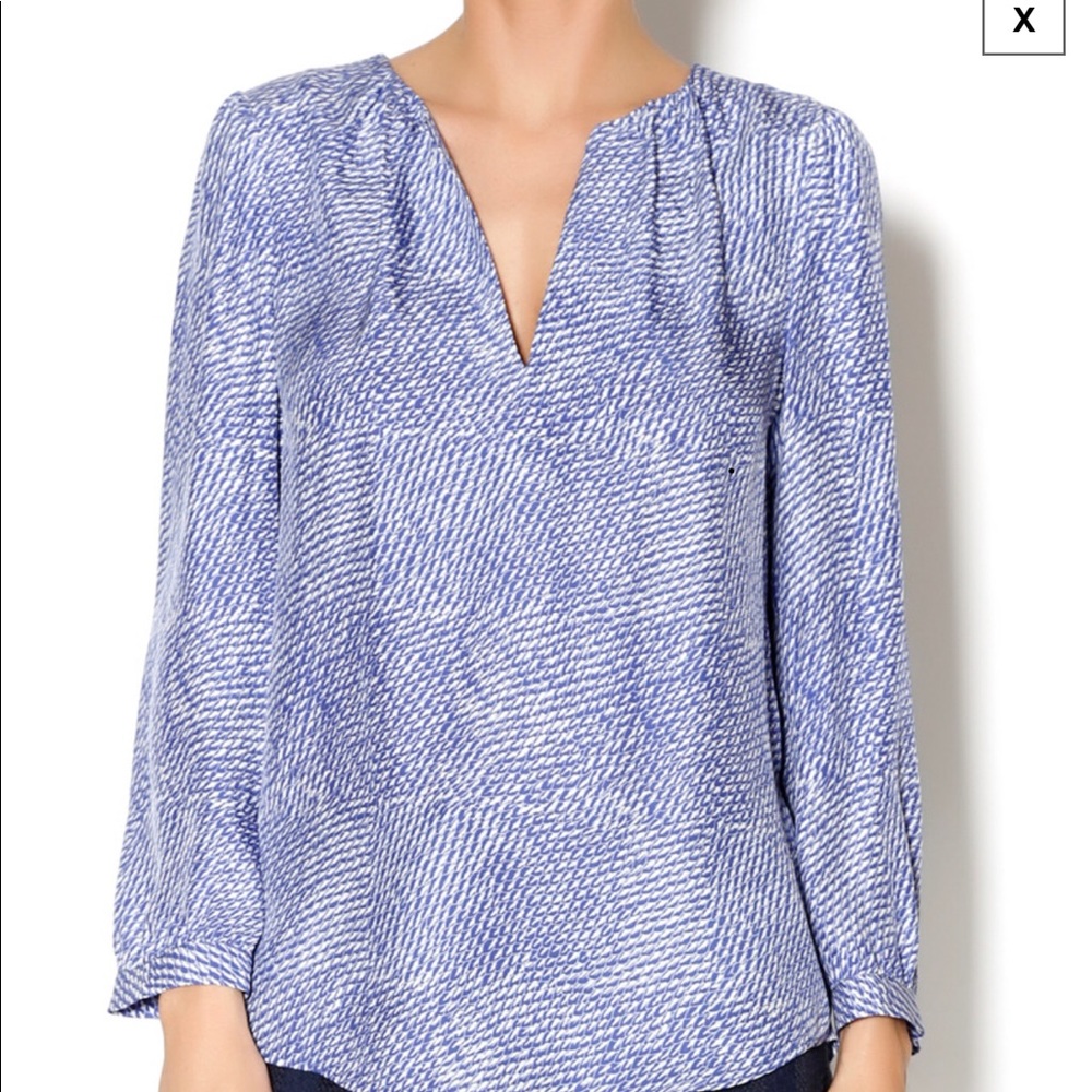 Joie Long Sleeve Silk Blouse Size S